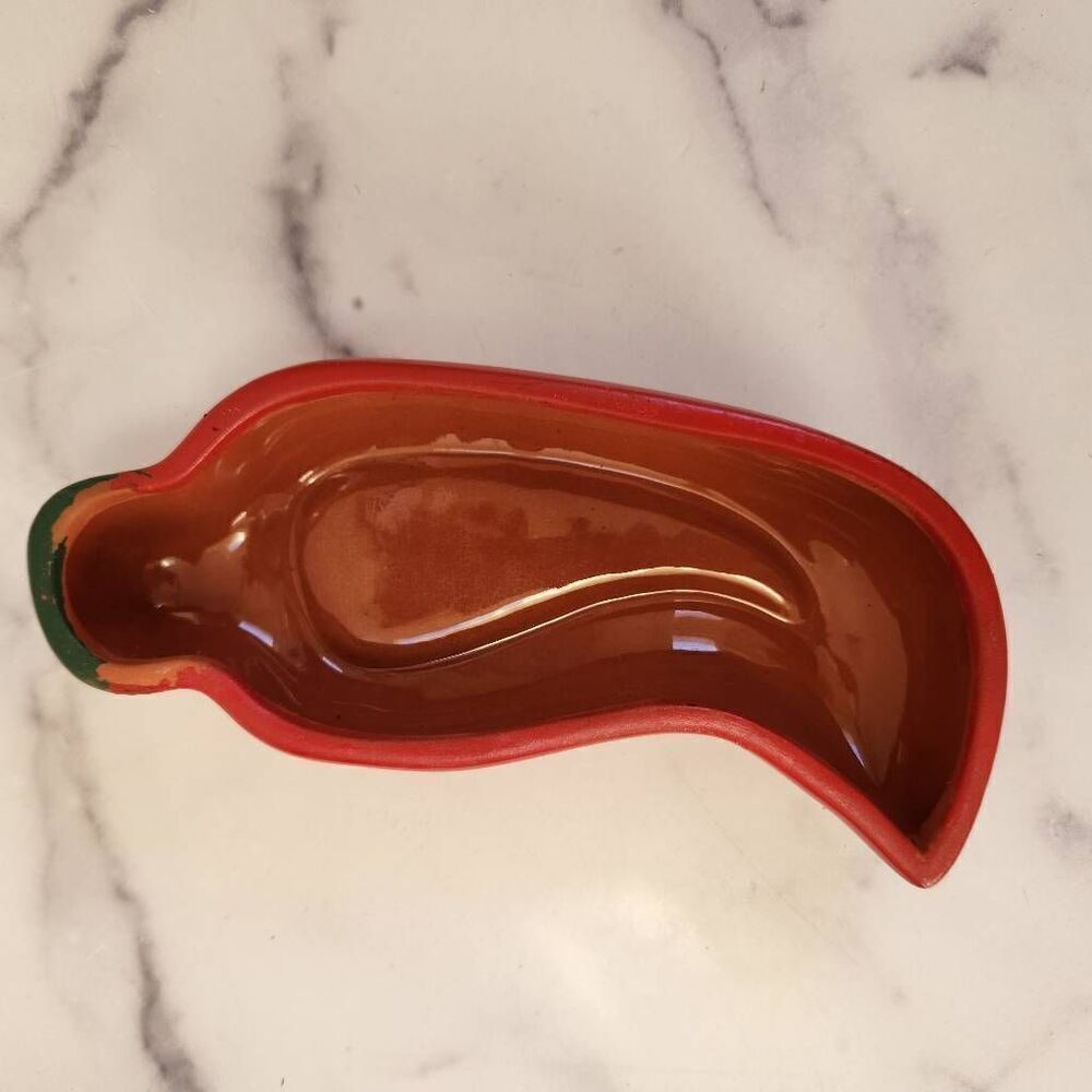 Gift chili Co. Red hot pepper serving salsa bowl New Mexico home decor kitchen